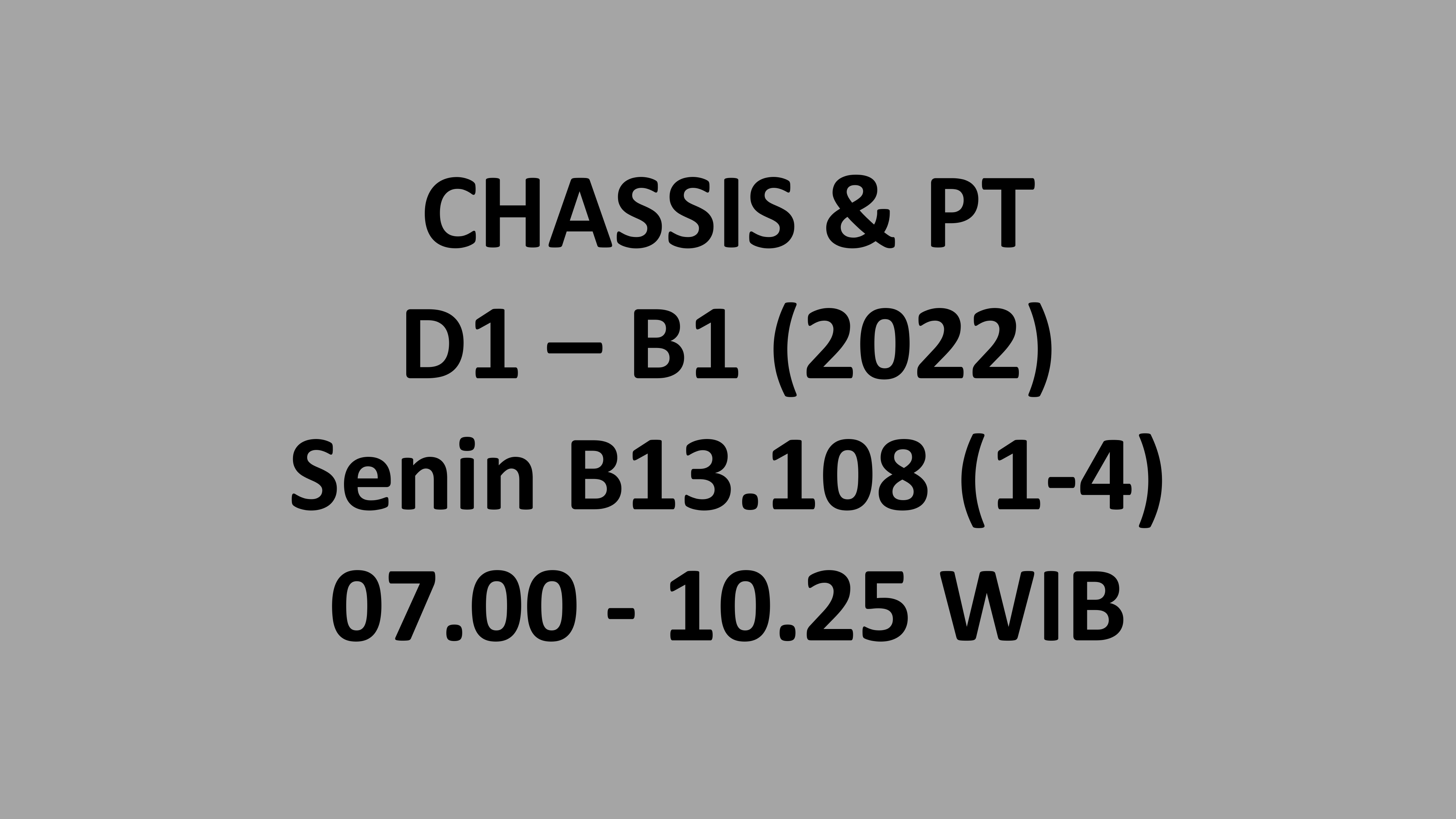Praktik Sistem Chassis dan pemindah tenaga